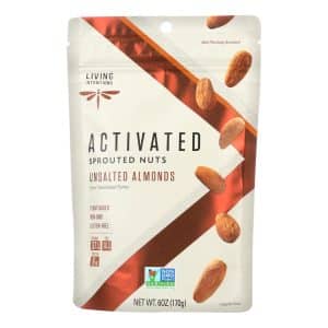 Living Intentions Activated Sprouted Nuts Unsalted Almonds  - Case Of 6 - 6 Oz