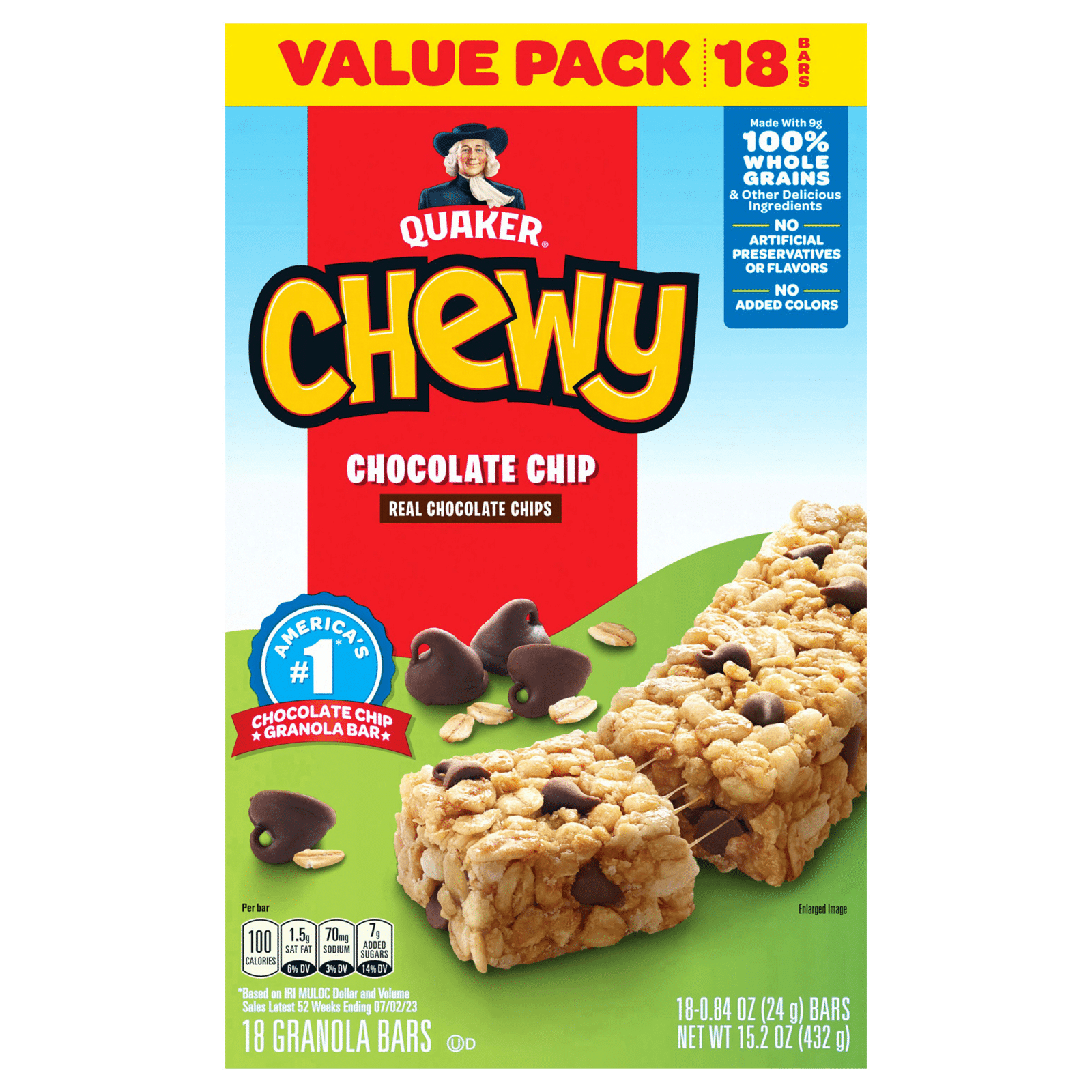 Quaker Chocolate Chip Chewy Granola Bars