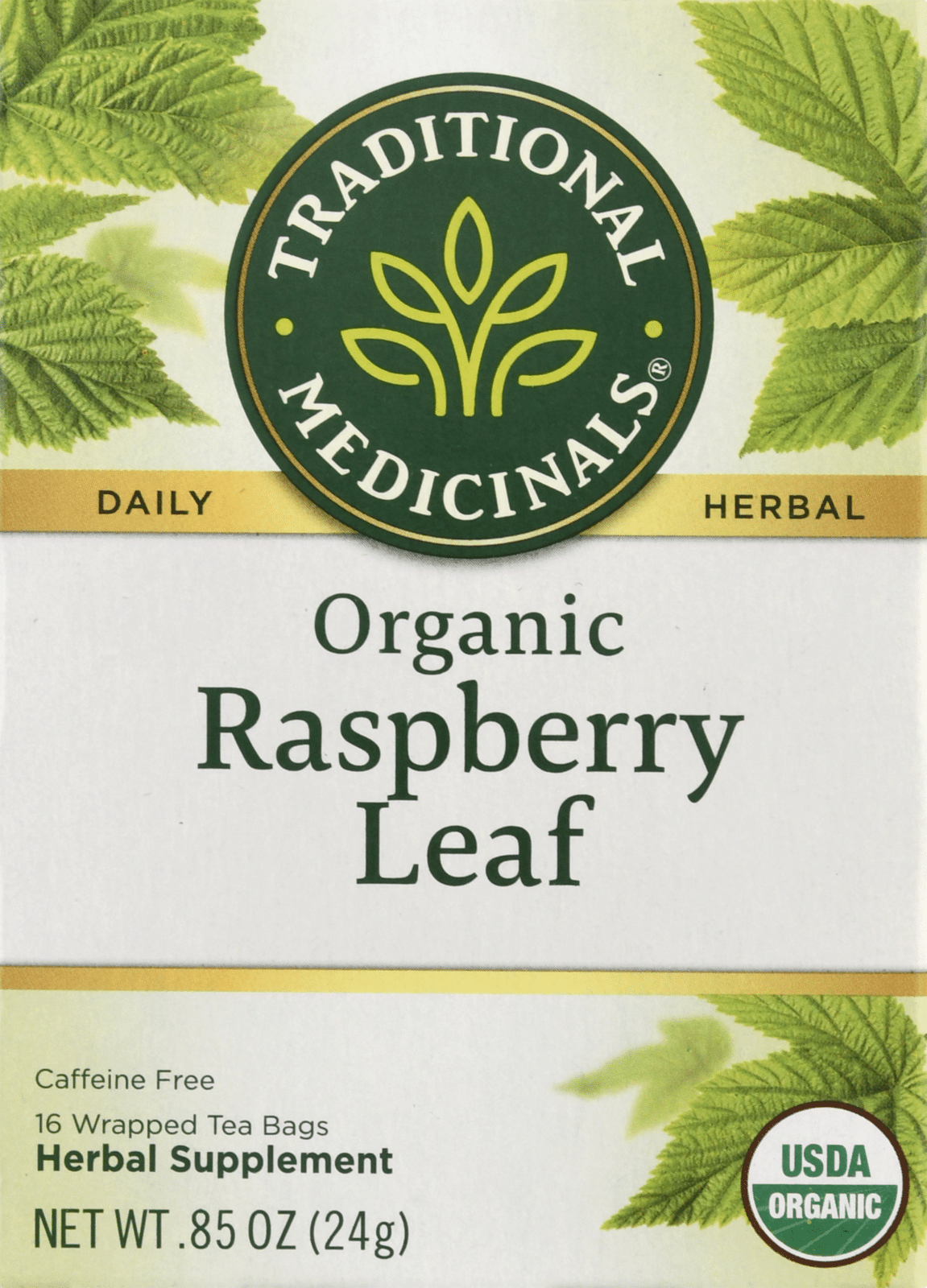 Traditional Medicinals Herbal Teas Organic Raspberry Leaf Tea Bags