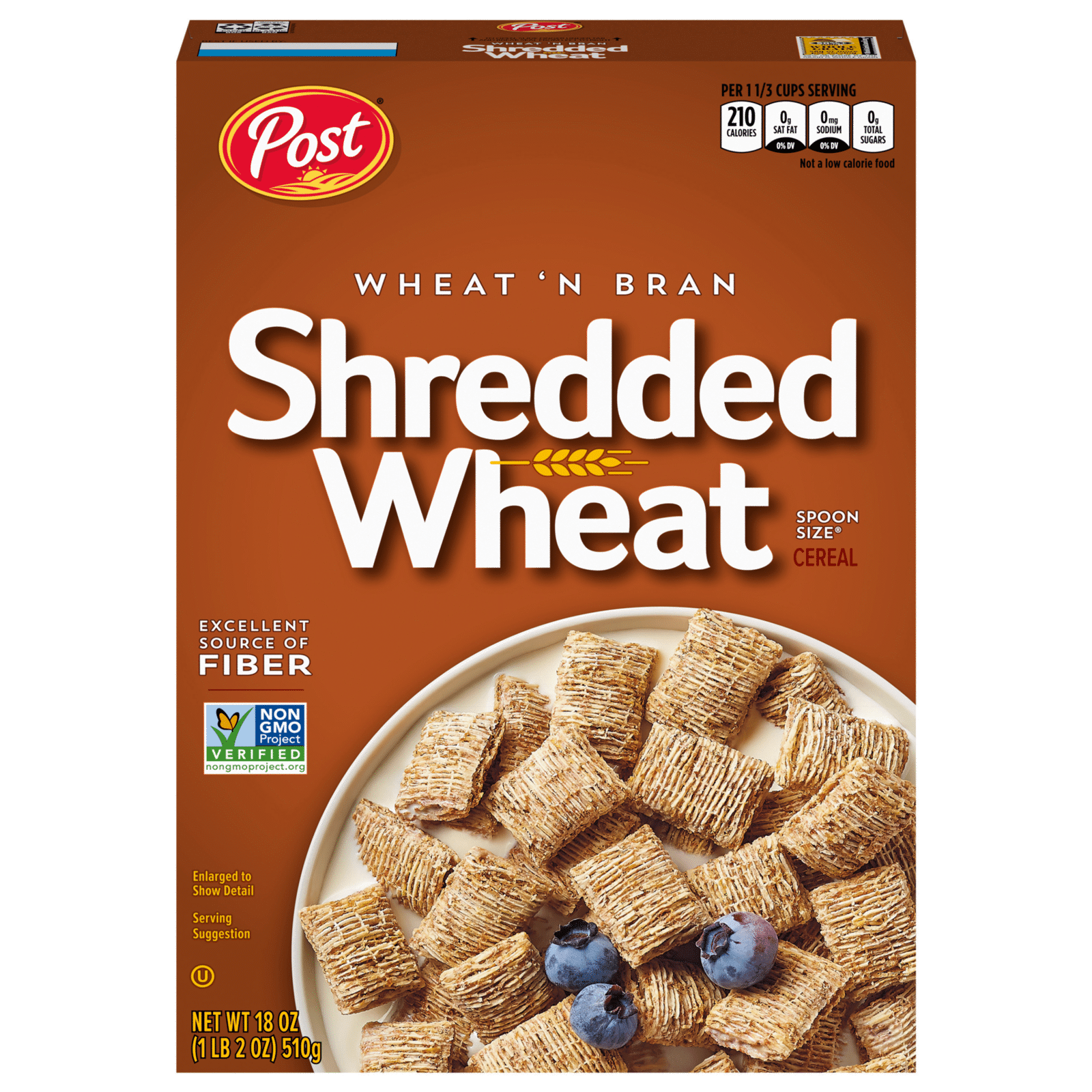 Post Shredded Wheat Wheat 'N Bran