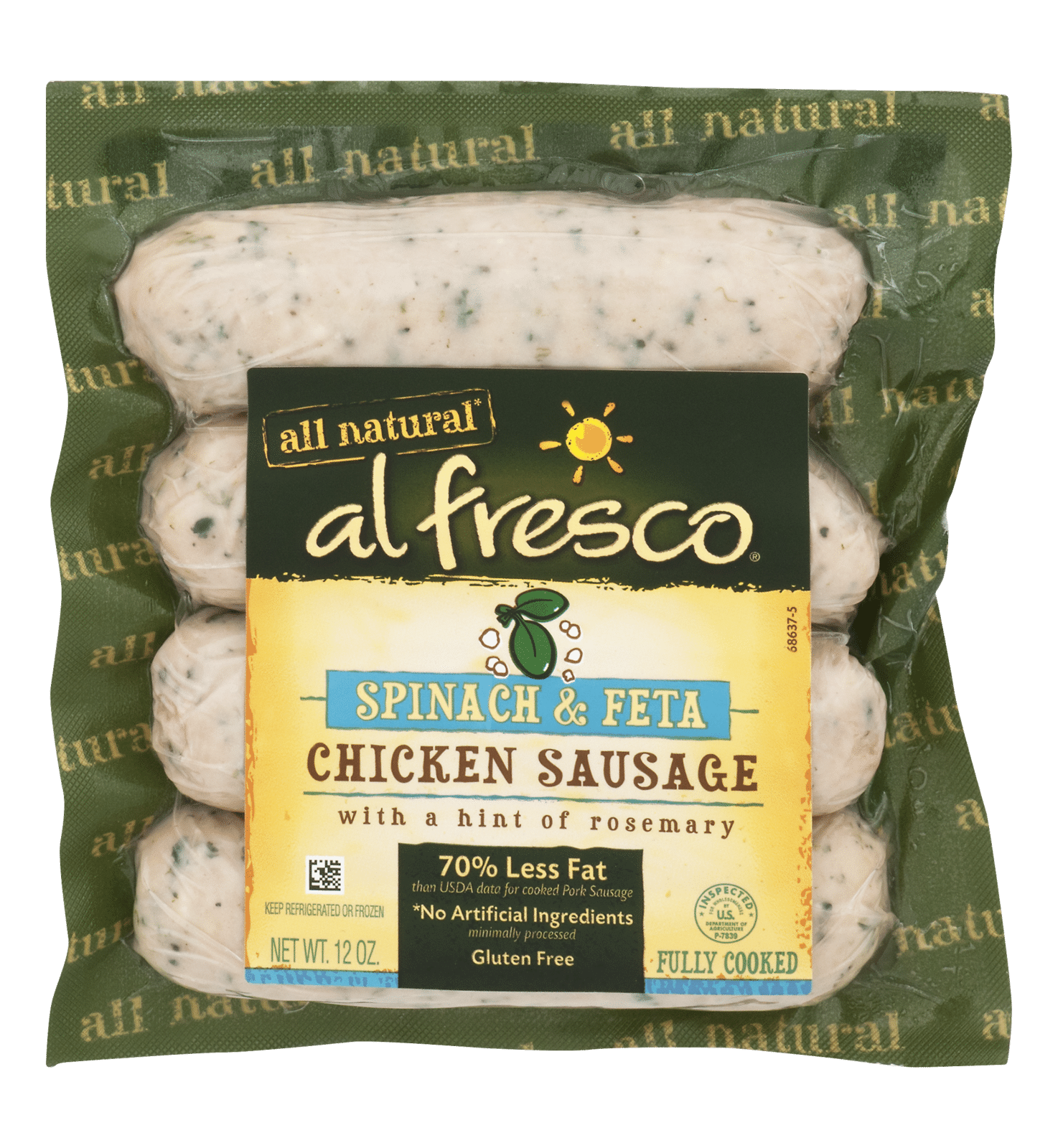 Al Fresco Chicken Sausage Spinach & Feta