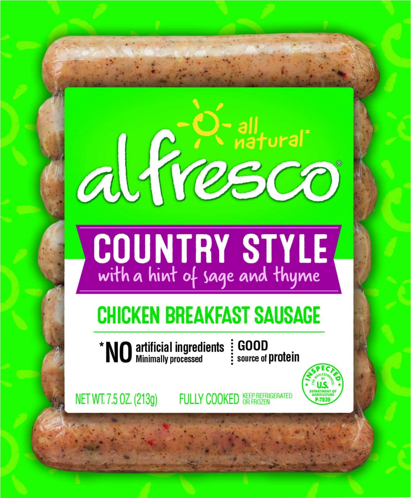 Al Fresco Country Style Chicken Breakfast Sausage