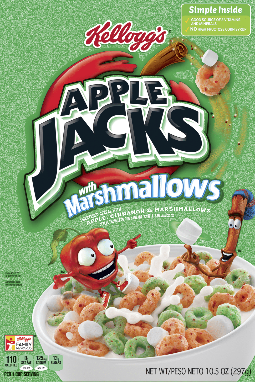 Kellogg’s Apple Jacks Breakfast Cereal with Marshmallows