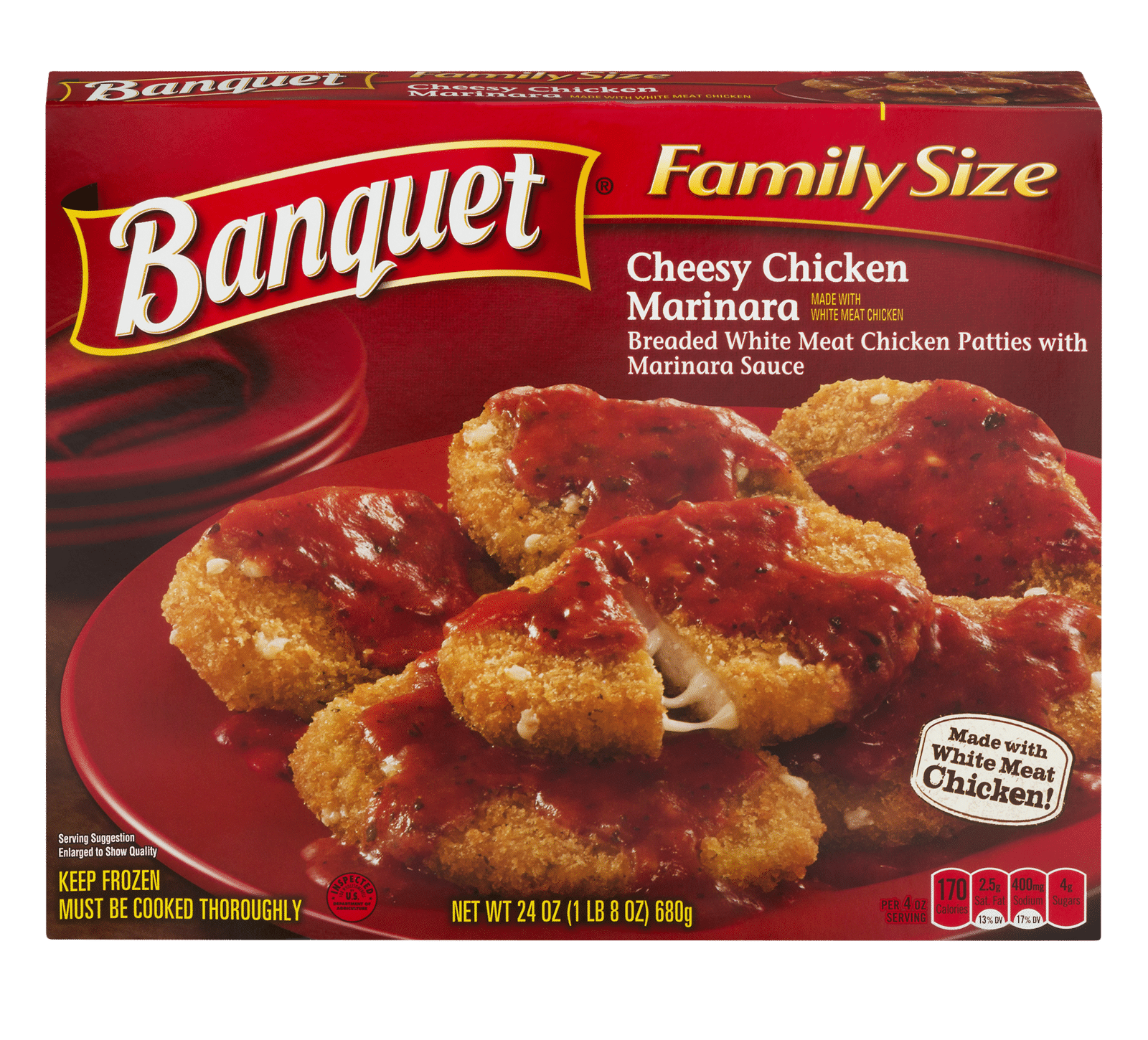 Banquet Cheesy Chicken Marinara