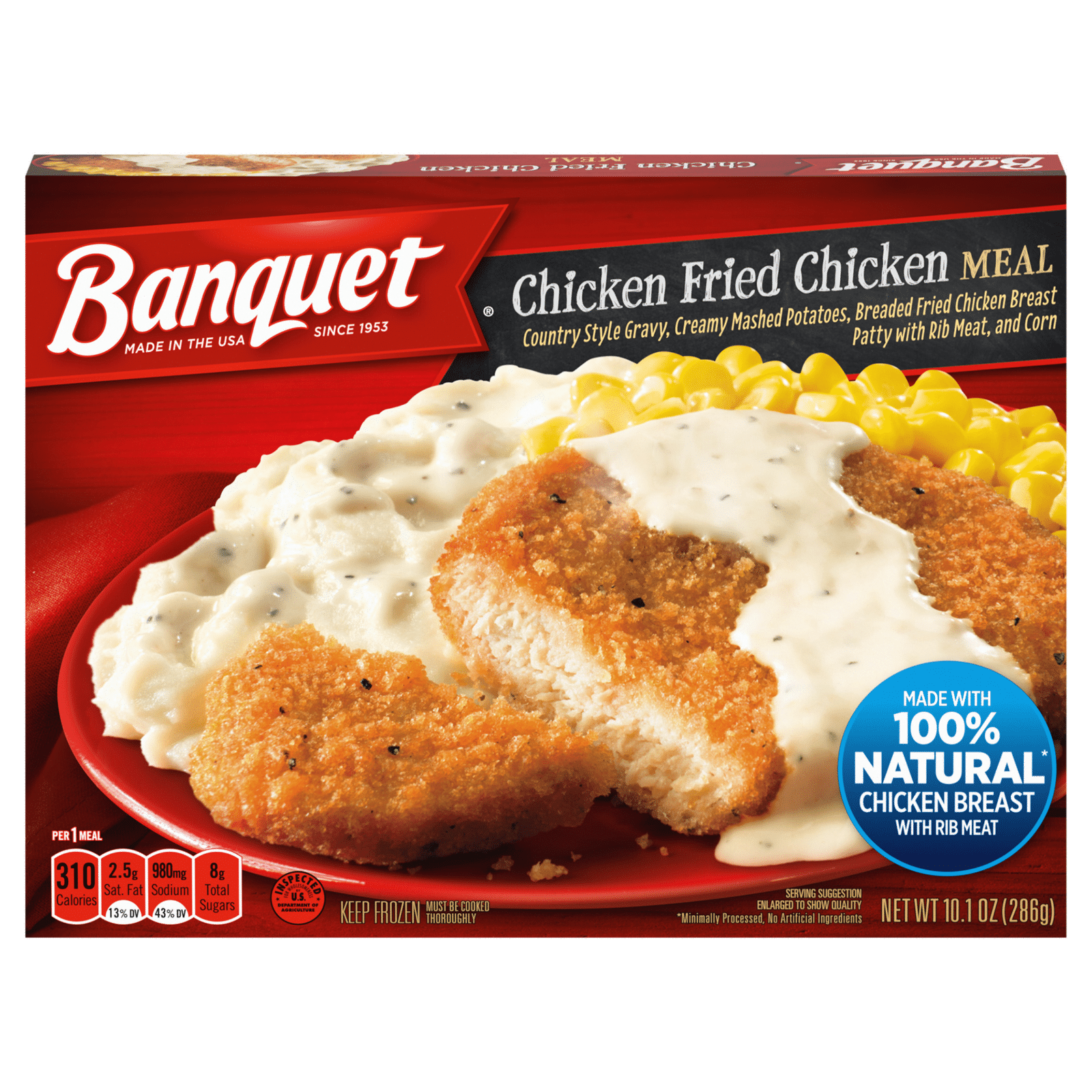 Banquet Chicken Fried Chicken Meal