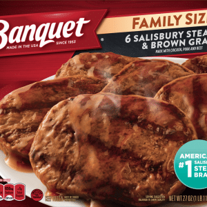 Banquet Family Size Salisbury Steak & Brown Gravy 6 ea