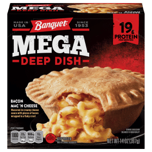 Banquet Mega Deep Dish Bacon Mac' N Cheese