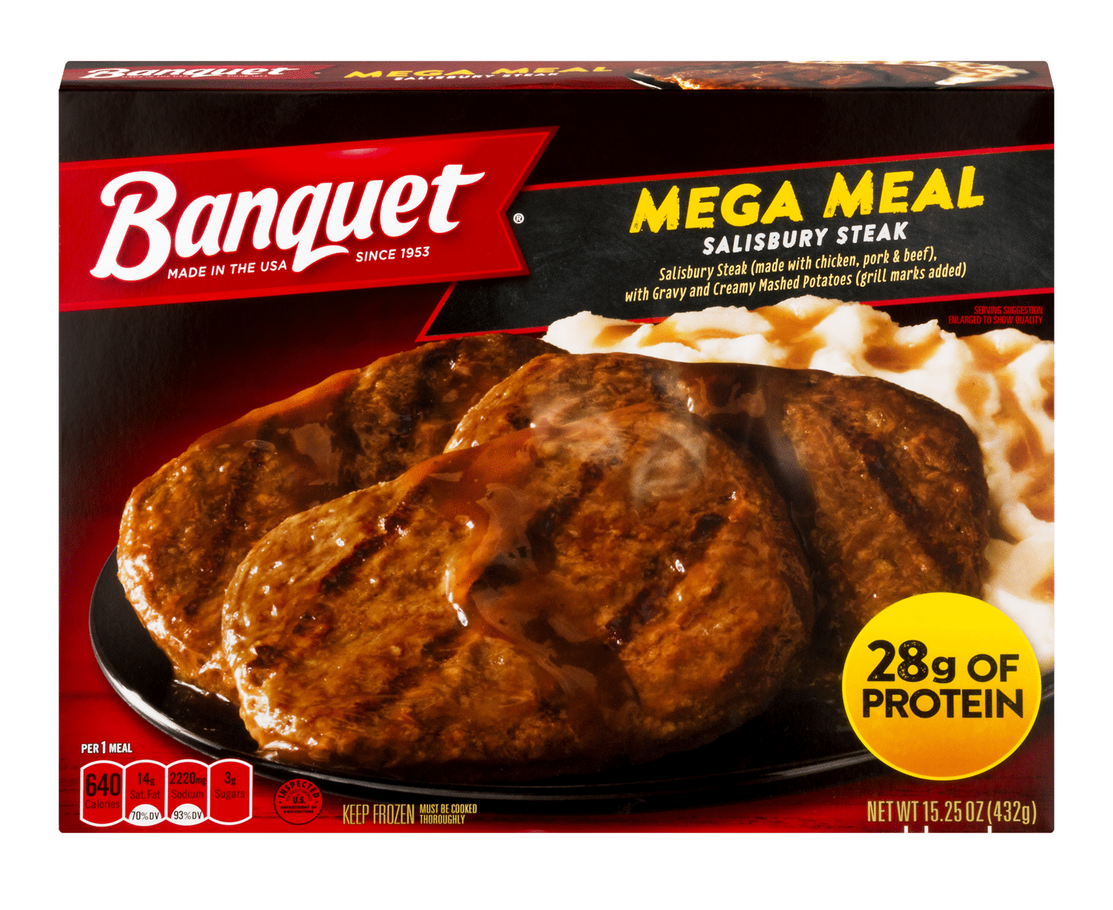 Banquet Mega Meal Salisbury Steak