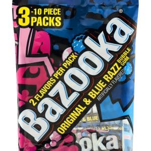 Bazooka Bubble Gum Original & Blue Razz