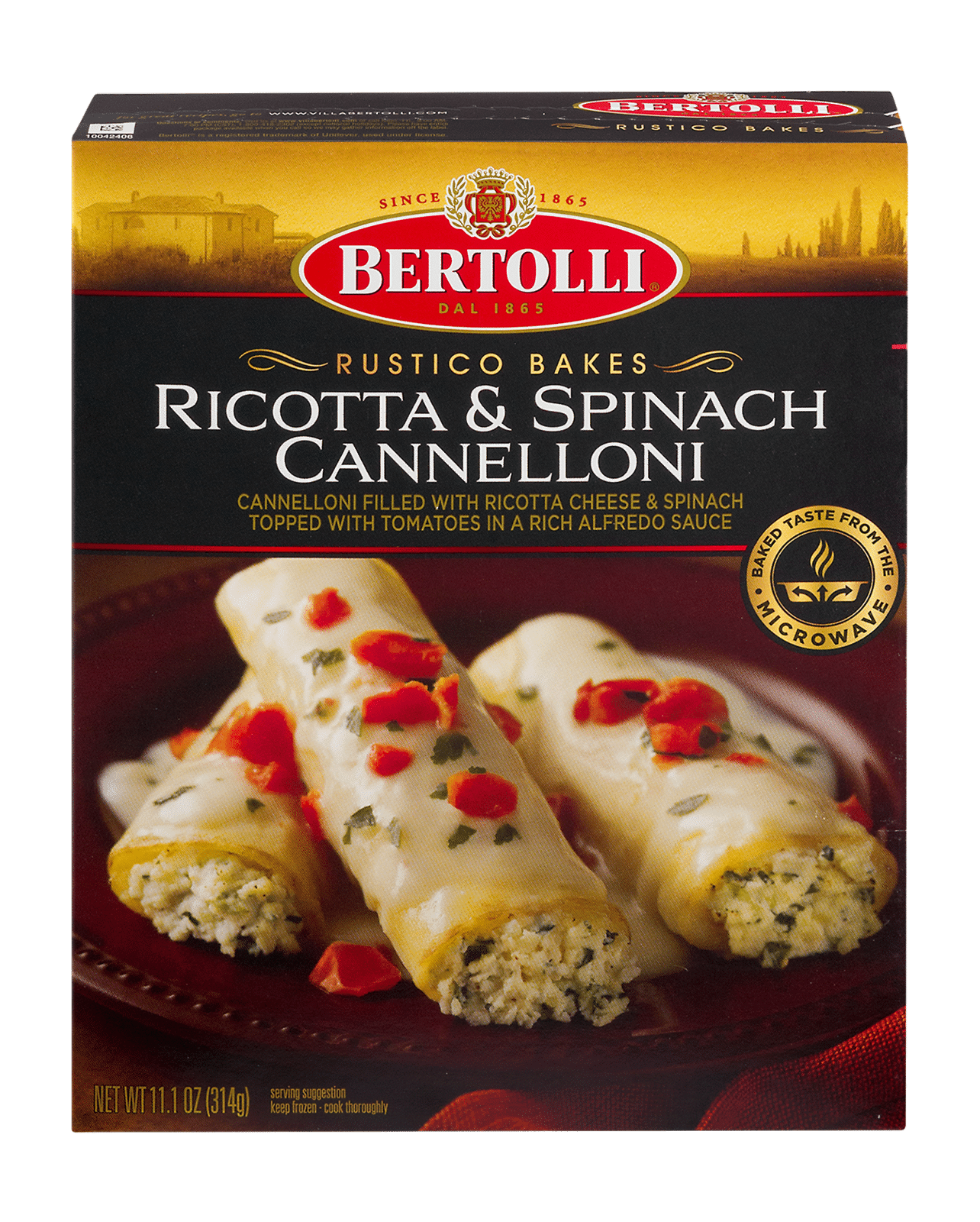 Bertolli Rustico Bakes Ricotta & Spinach Cannelloni