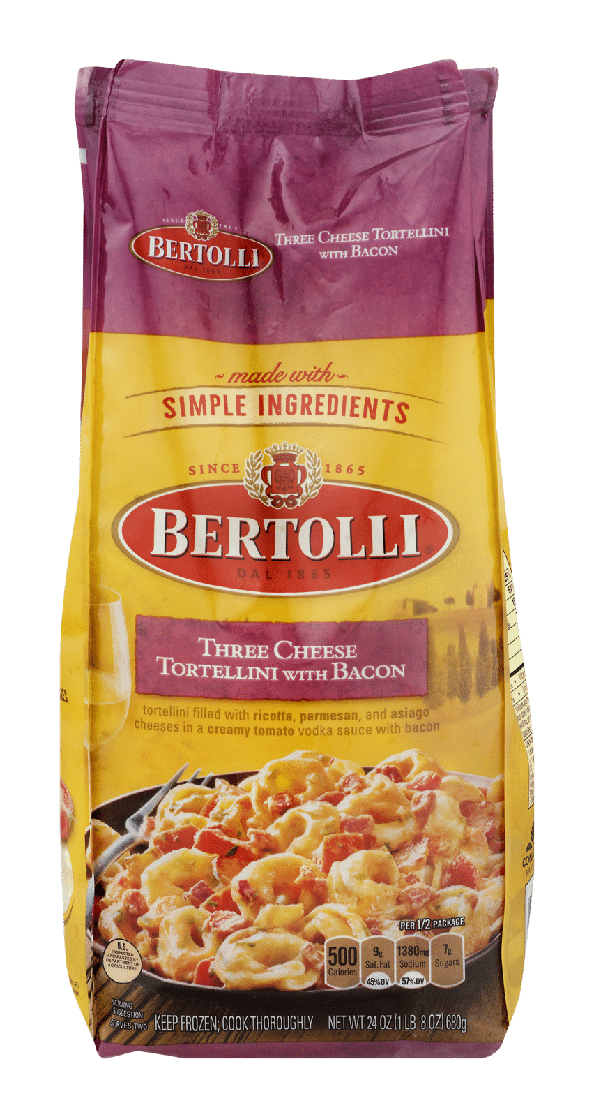 Bertolli Three Cheese Tortellini with Bacon