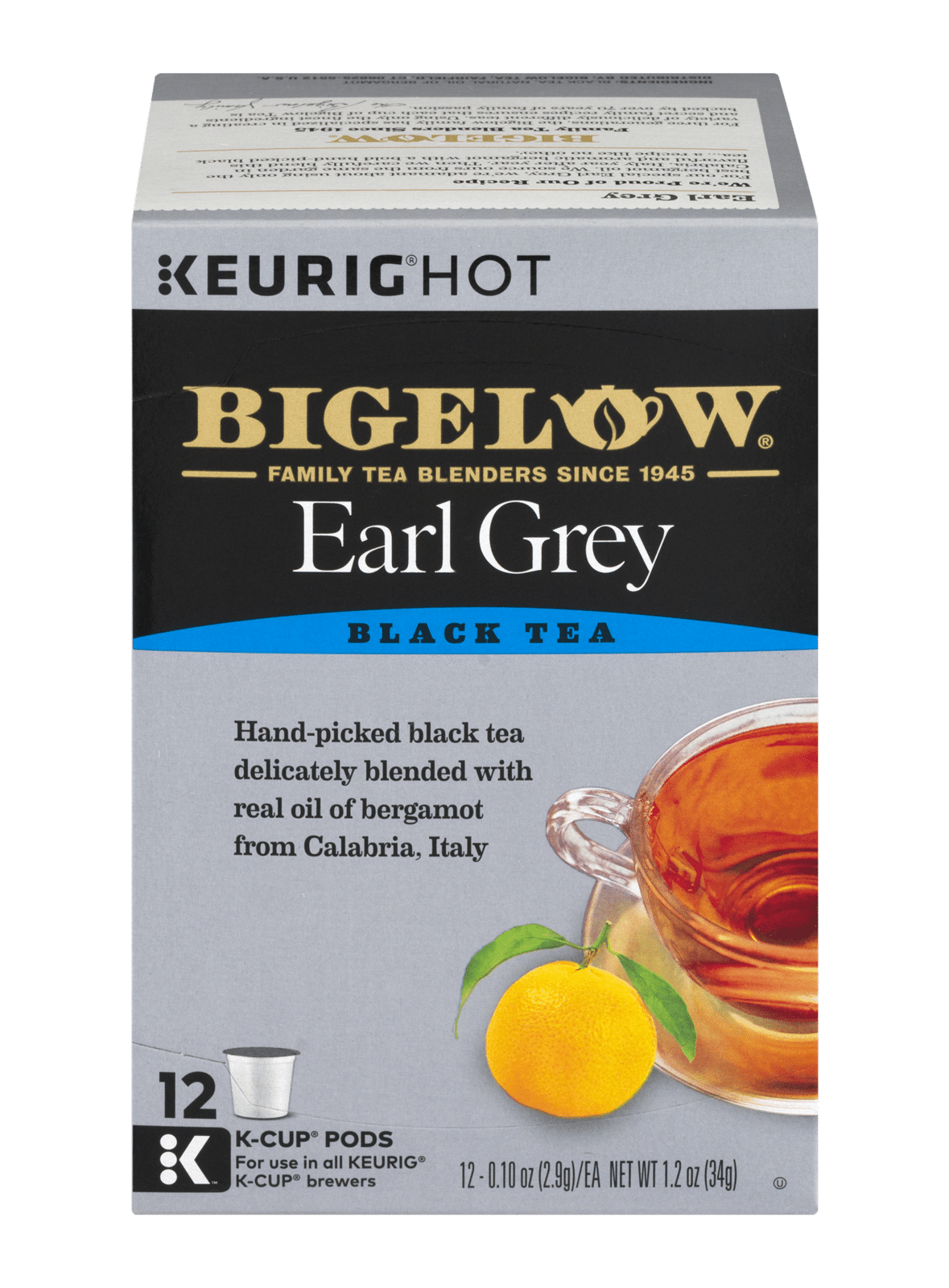 Bigelow Earl Grey Black Tea K-Cup Pods