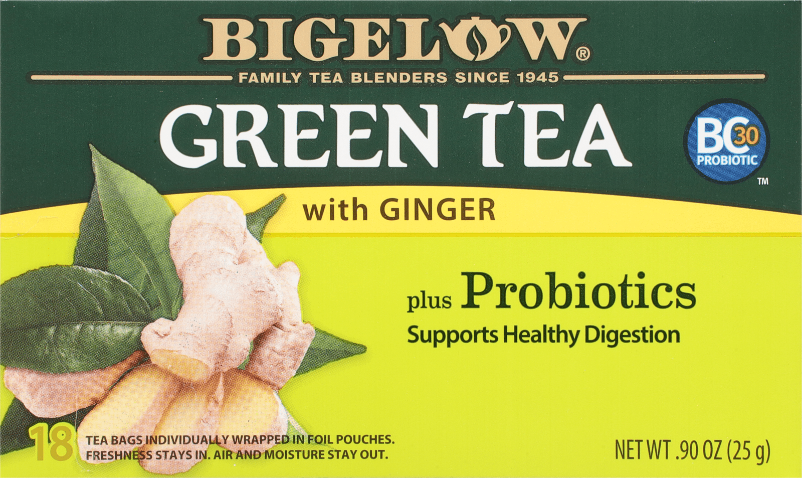 Bigelow Green Tea with Ginger