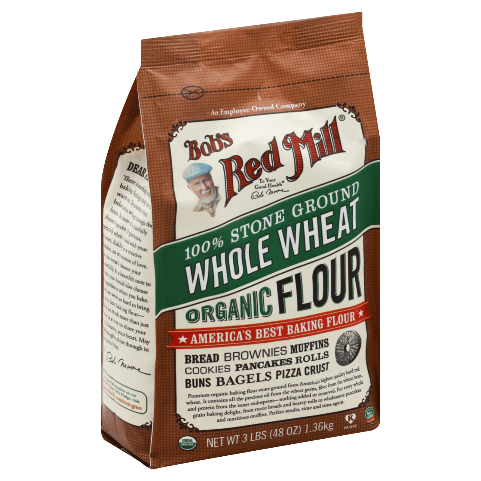 Bob's Red Mill Whole Wheat Flour 100% Stone Ground Organic
