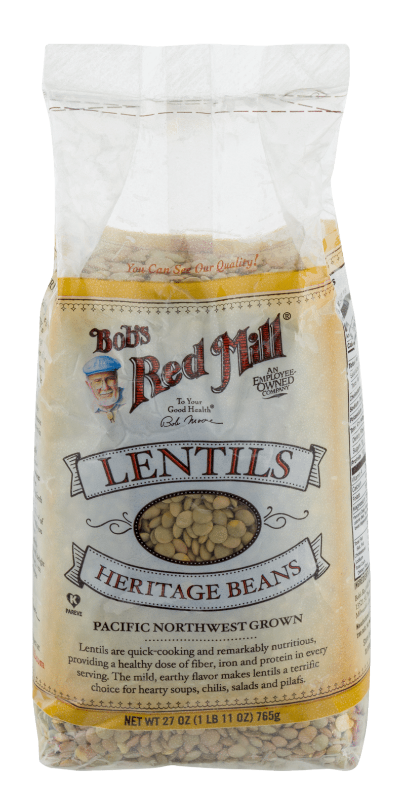 Bob's Red Mill Lentils Heritage Beans
