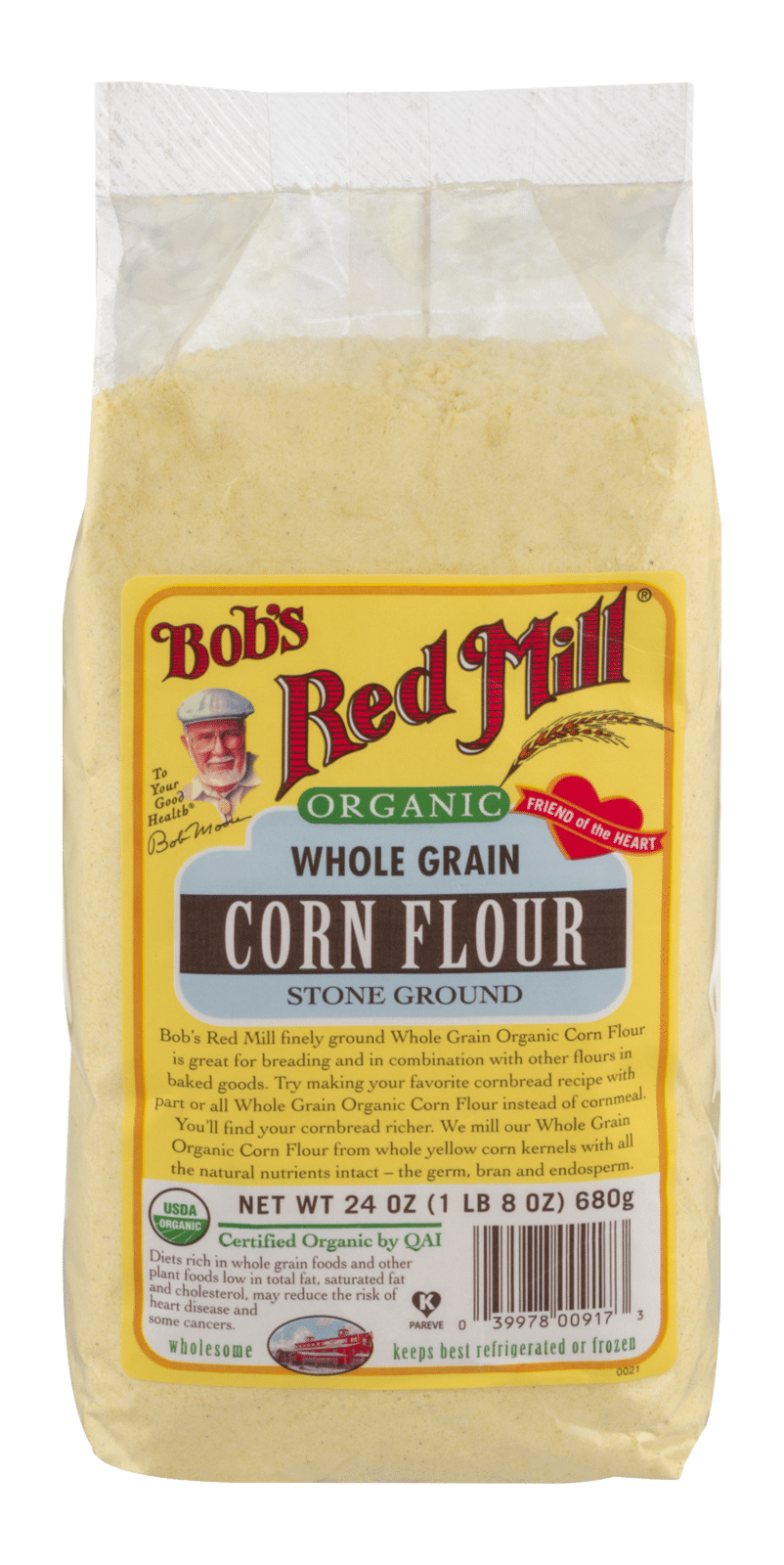 Bob's Red Mill Organic Whole Grain Corn Flour Stone Ground