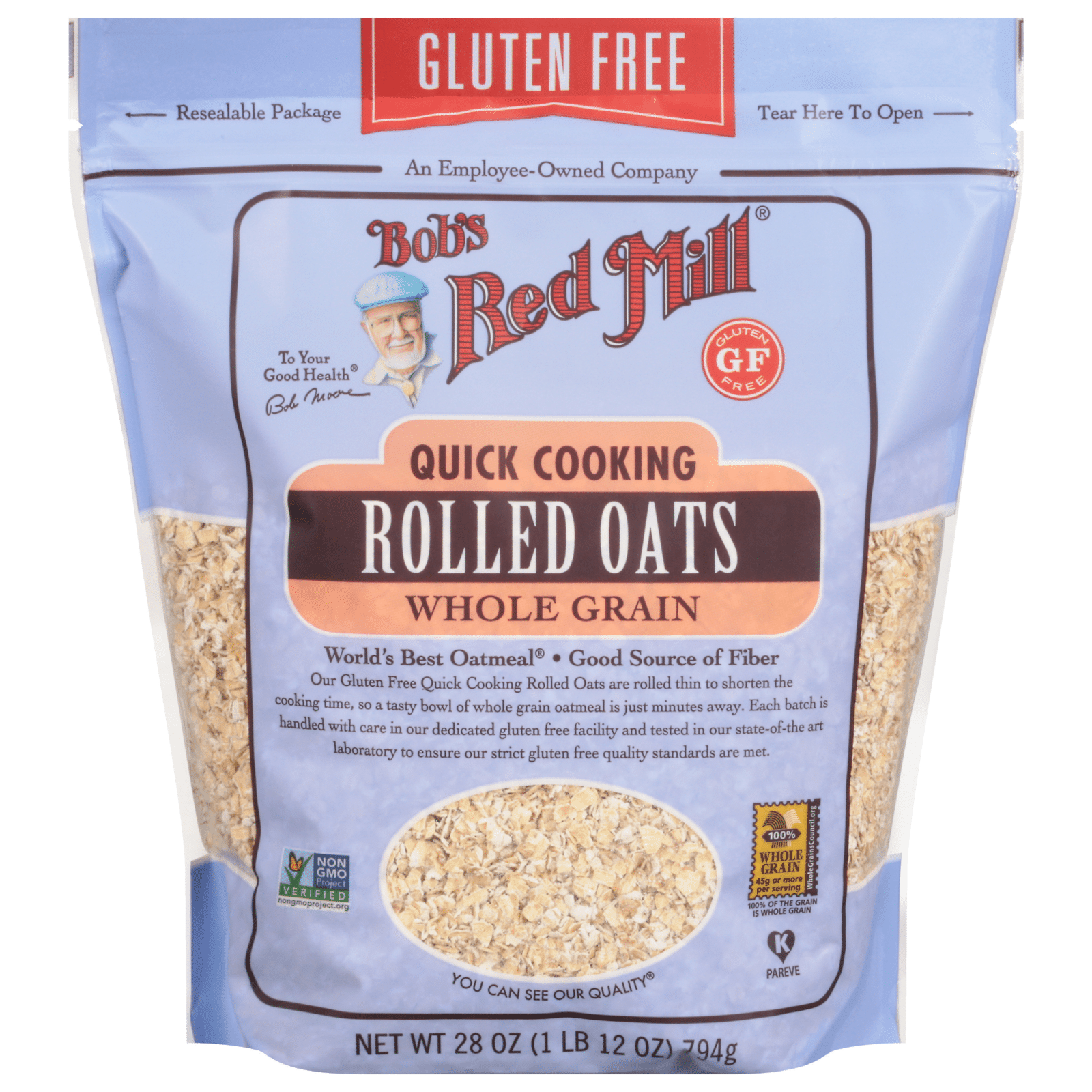 Bob's Red Mill Quick Cooking Rolled Oats Whole Grain