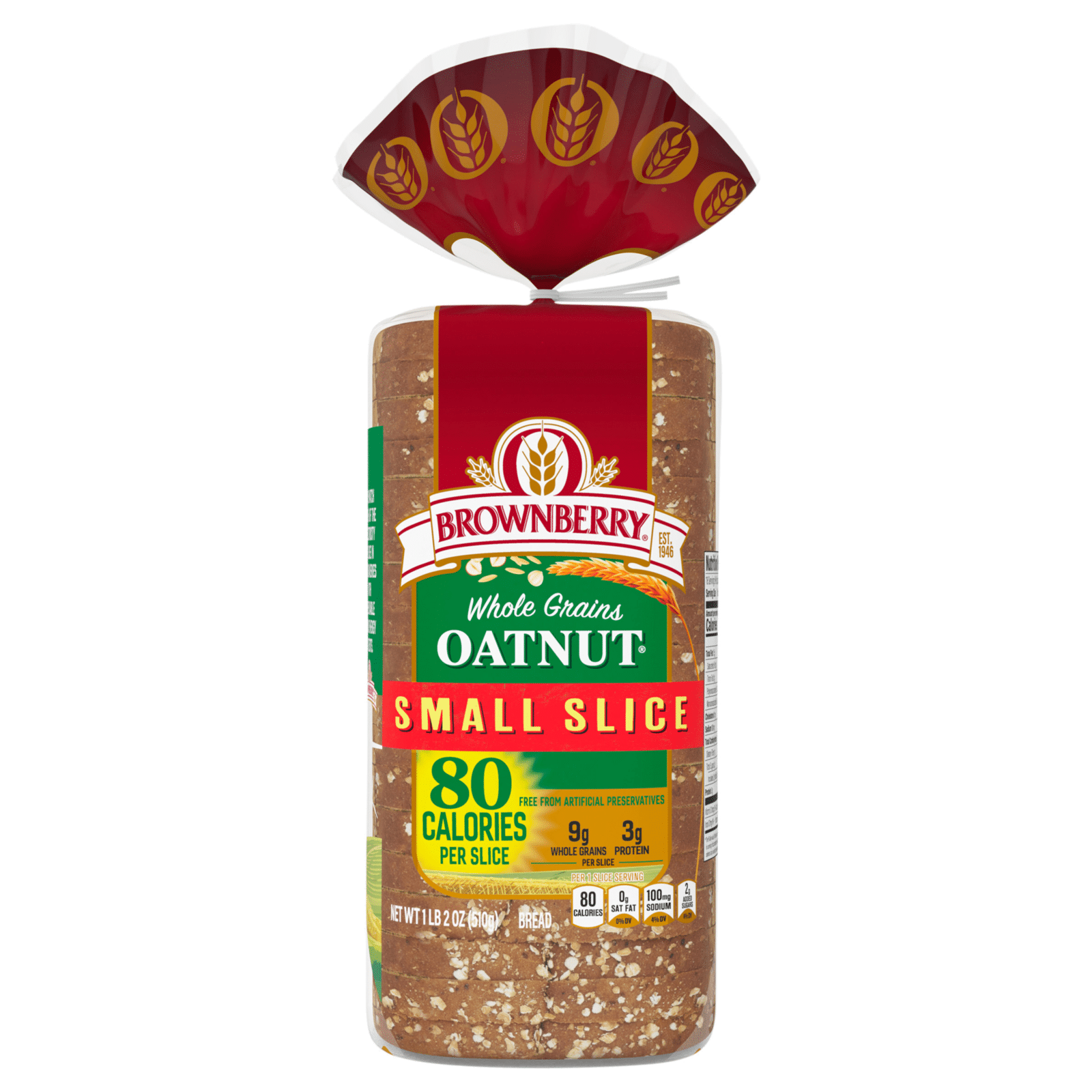 Brownberry Whole Grain Oatnut Small Slice Bread