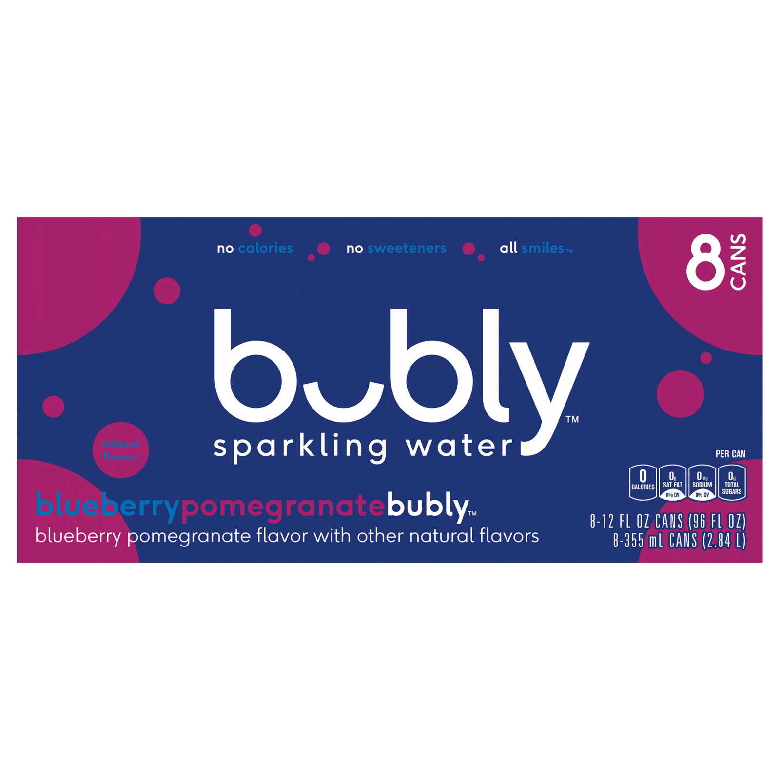 bubly Sparkling Water Blueberry Pomegranate