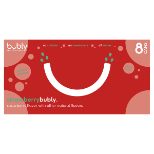 bubly Strawberry Sparkling Water 8 ea