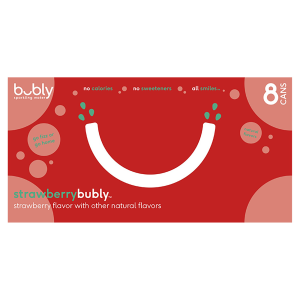 bubly Strawberry Sparkling Water 8 ea