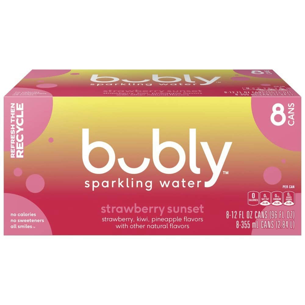 Bubly Strawberry Sunset Sparkling Water