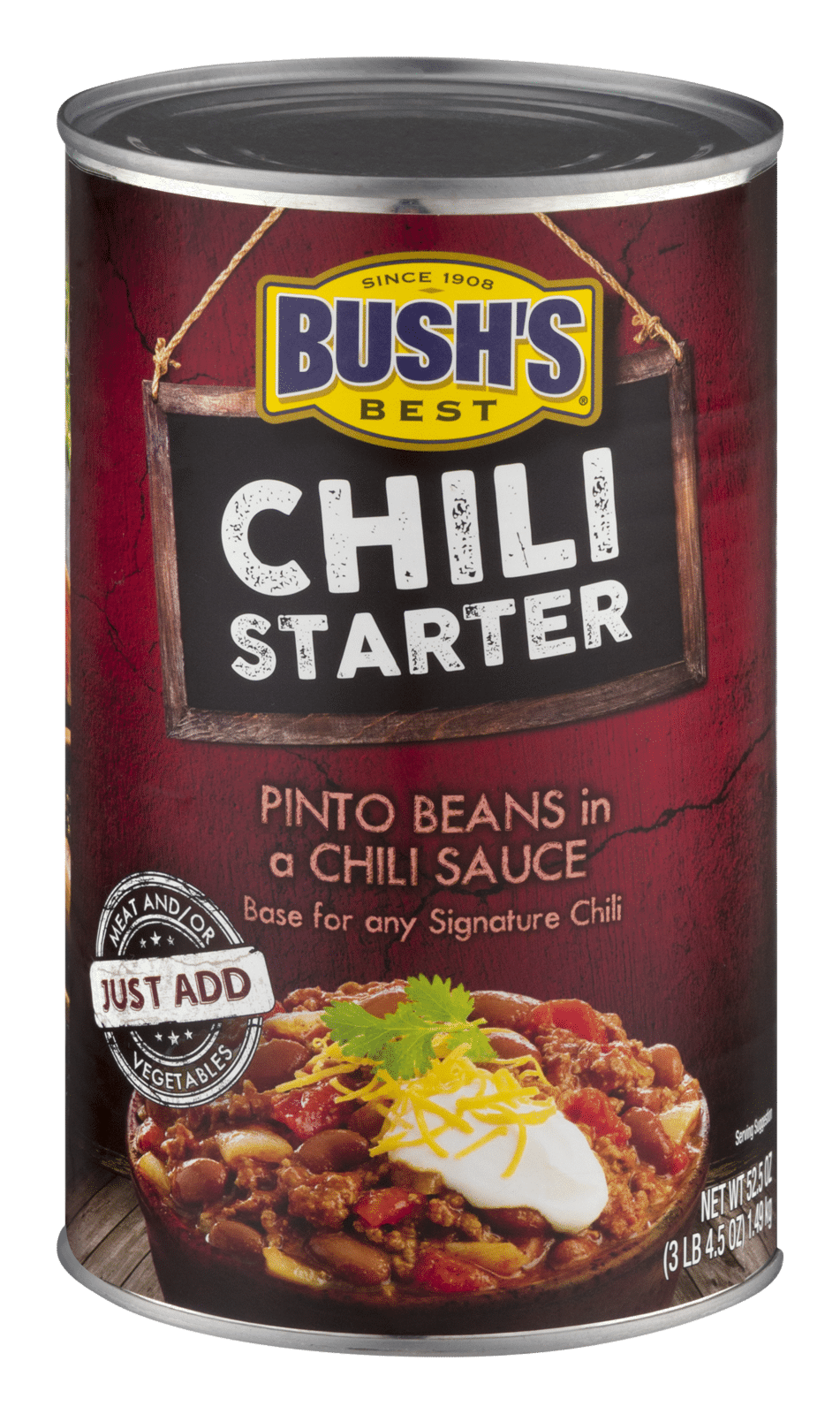 BUSH'S BEST Chili Starter Pinto Beans in a Chili Sauce