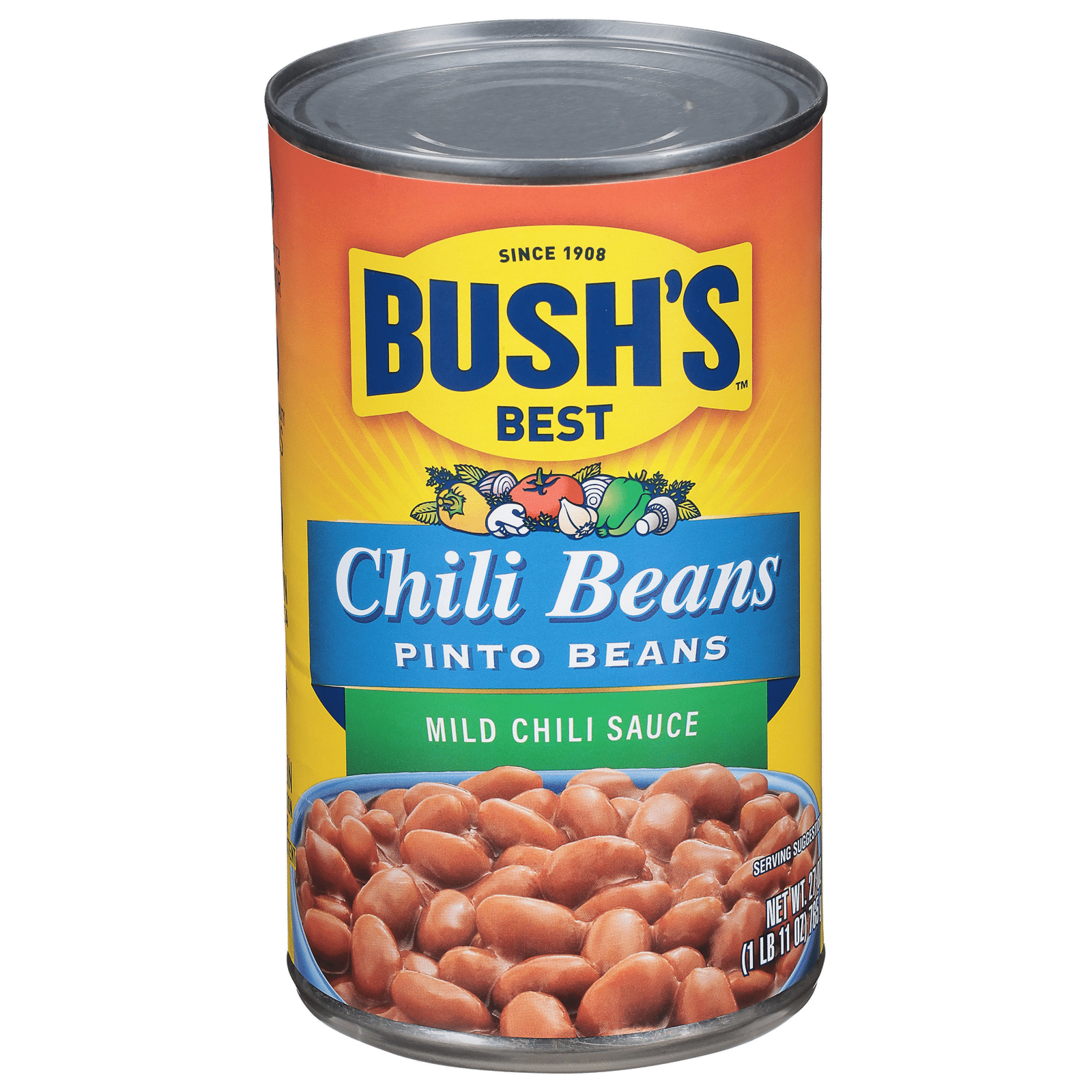 Bush's Best Chili Beans Pinto Beans in Mild Chili Sauce