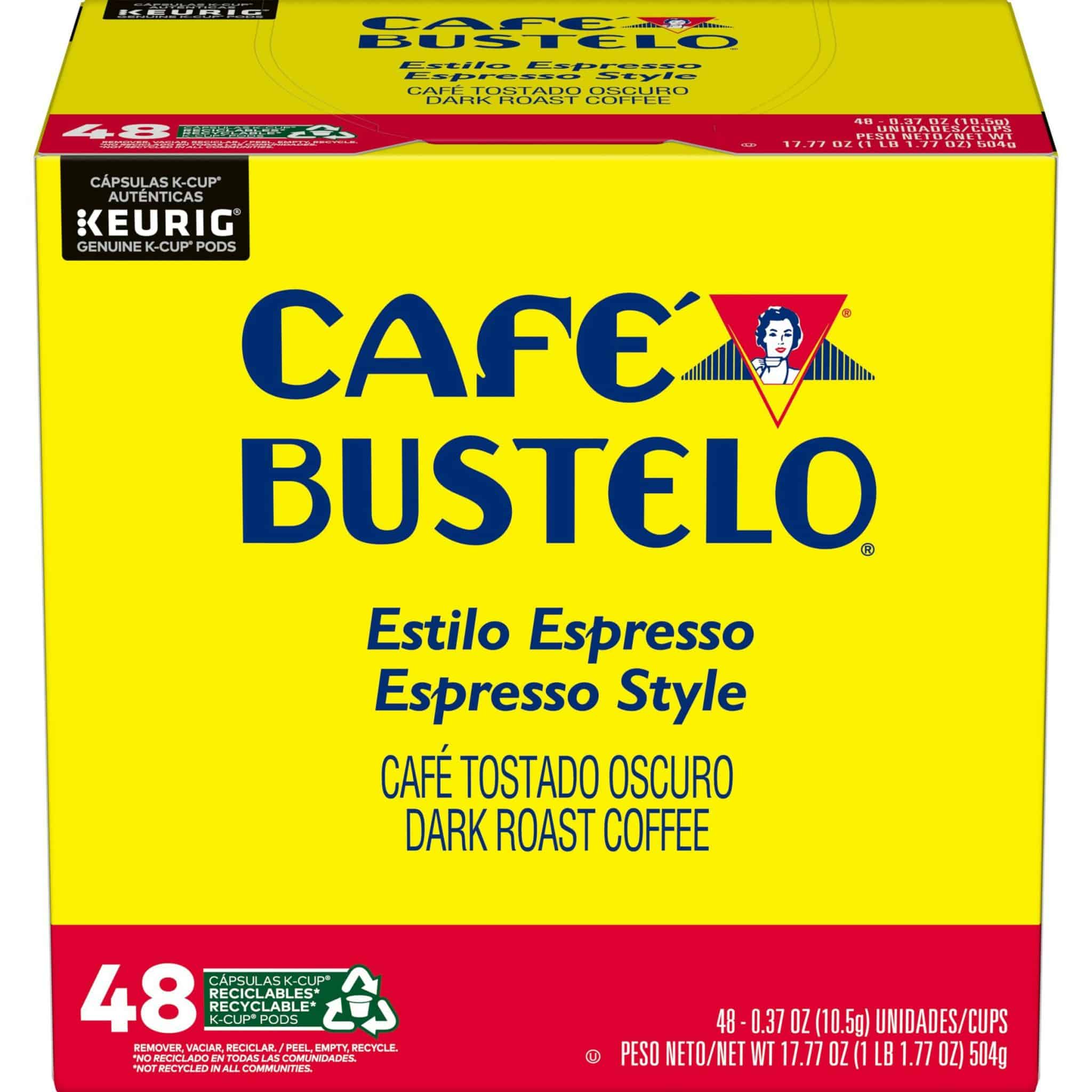 Café Bustelo Keurig K-Cup Pods Single Origins Dark Roast