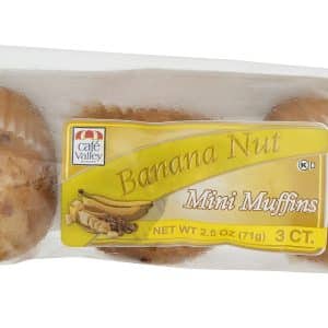 Cafe Valley Bakery Mini Muffins Banana Nut