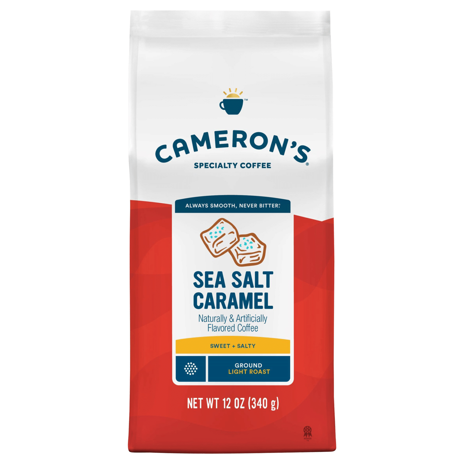 Cameron's Smooth Coffee Sea Salt Caramel Light Roast Ground Coffee