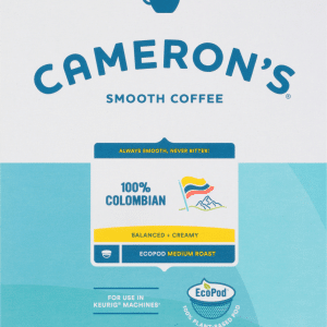 Cameron's Medium Roast Smooth 100% Colombian Coffee 24 Ecopods