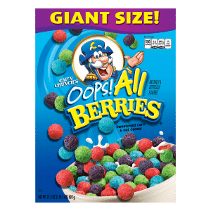 Capn Crunch Oops! All Berries Cereal