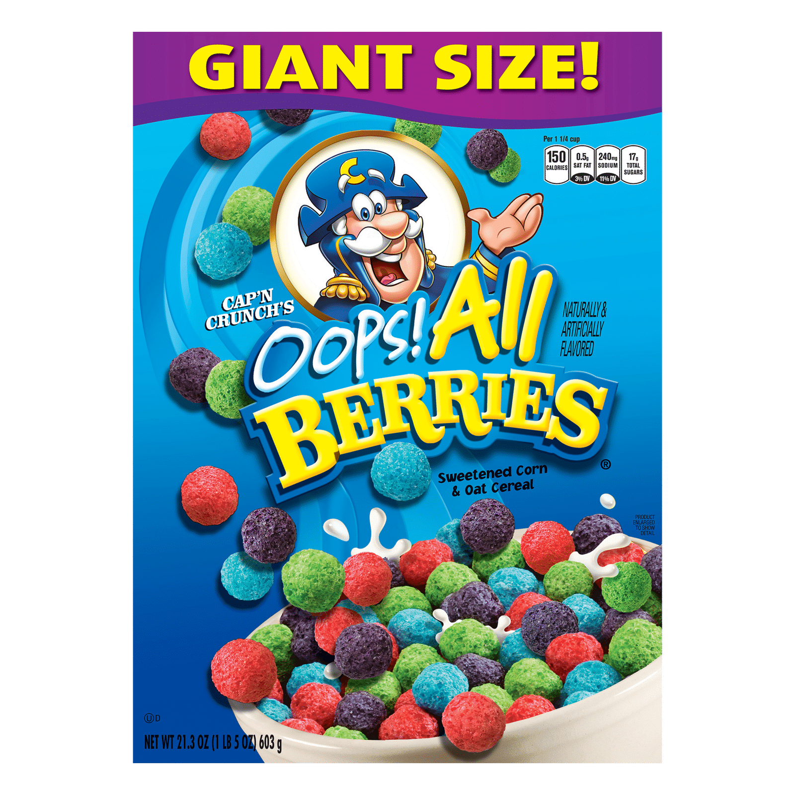 Capn Crunch Oops! All Berries Cereal