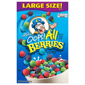 Cap'N Crunch's Oops!All Berries Corn&Oat Cereal