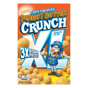 Cap'n Crunch's Peanut Butter Crunch XL Sweetened Corn & Oat Cereal