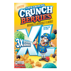 Cap'n Crunch's Crunch Berries XL Sweetened Corn & Oat Cereal