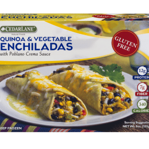 CedarLane Enchiladas Quinoa & Vegetable with Poblano Crema Sauce