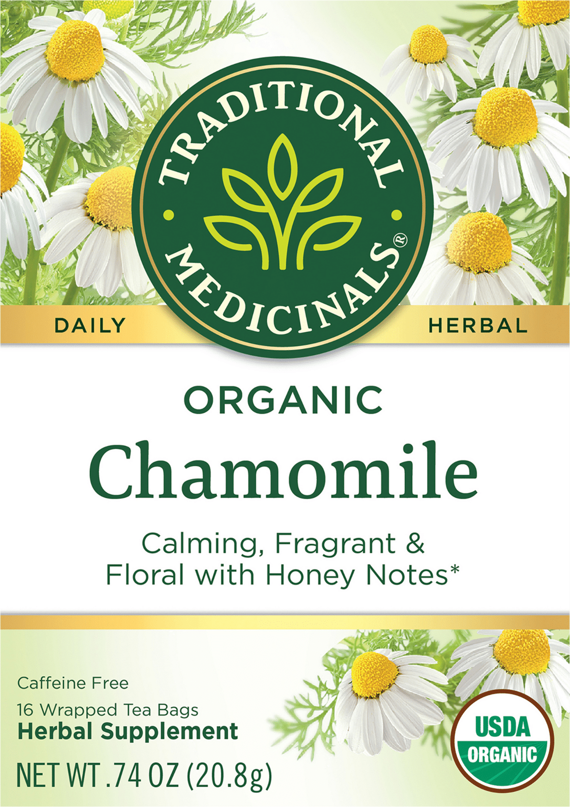 Traditional Medicinals Organic Tea Chamomile Herbal Supplement