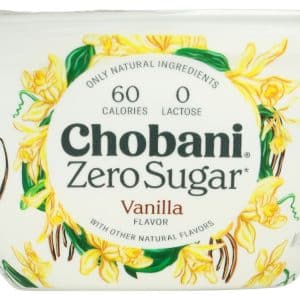 Chobani Greek Yogurt with Zero Sugar Vanilla