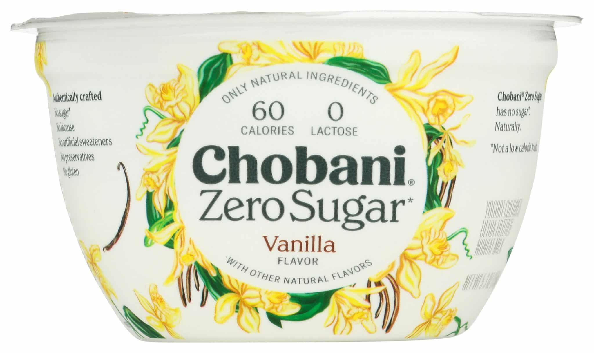 Chobani Greek Yogurt with Zero Sugar Vanilla