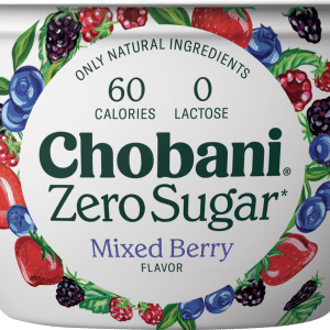 Chobani Zero Sugar Mixed Berry Flavor Yogurt-Cultured