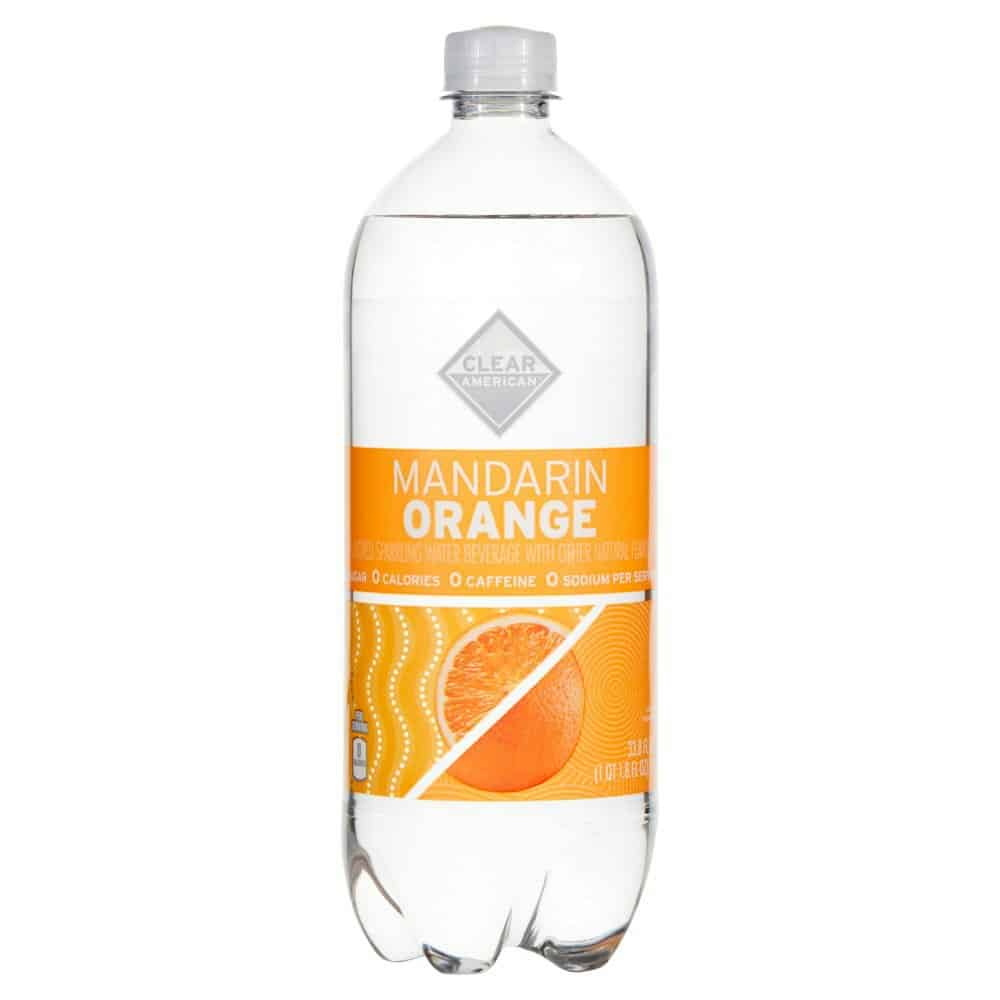Clear American Mandarin Orange Flavored Sparkling Water Beverage