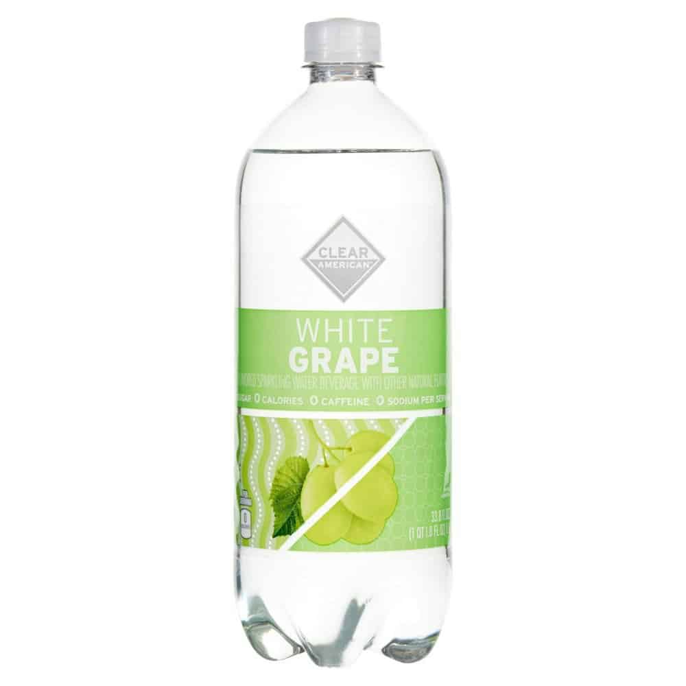 Clear American White Grape Sparkling Water