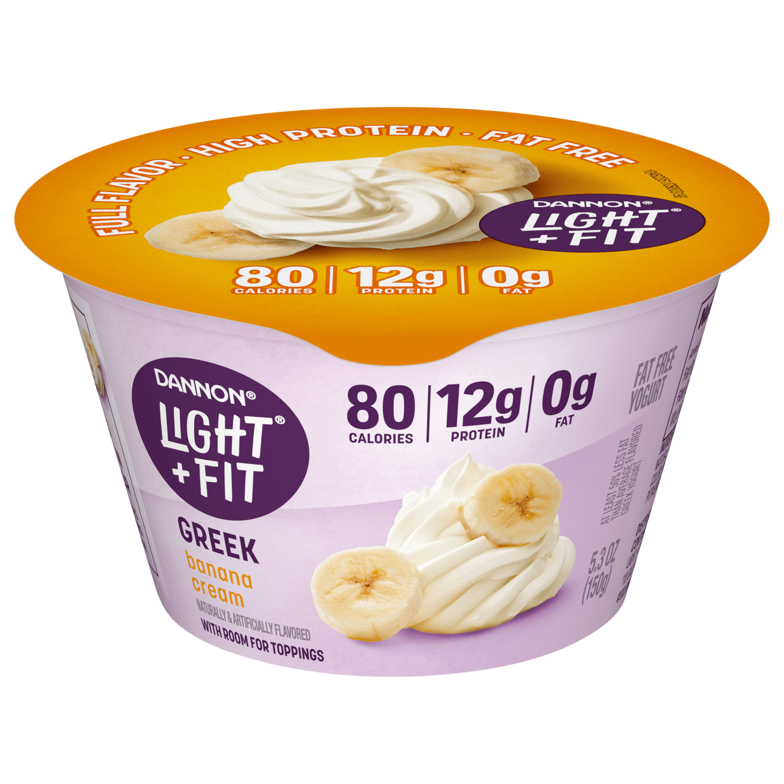 Dannon Light & Fit Nonfat Greek Yogurt Banana Cream