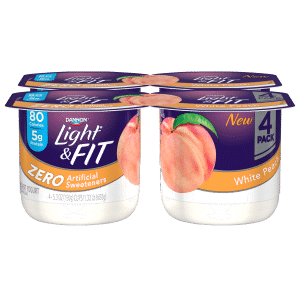 Dannon Light & Fit Blended Nonfat Yogurt White Peach
