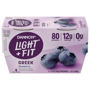 Dannon Light & Fit Nonfat Greek Yogurt Blueberry