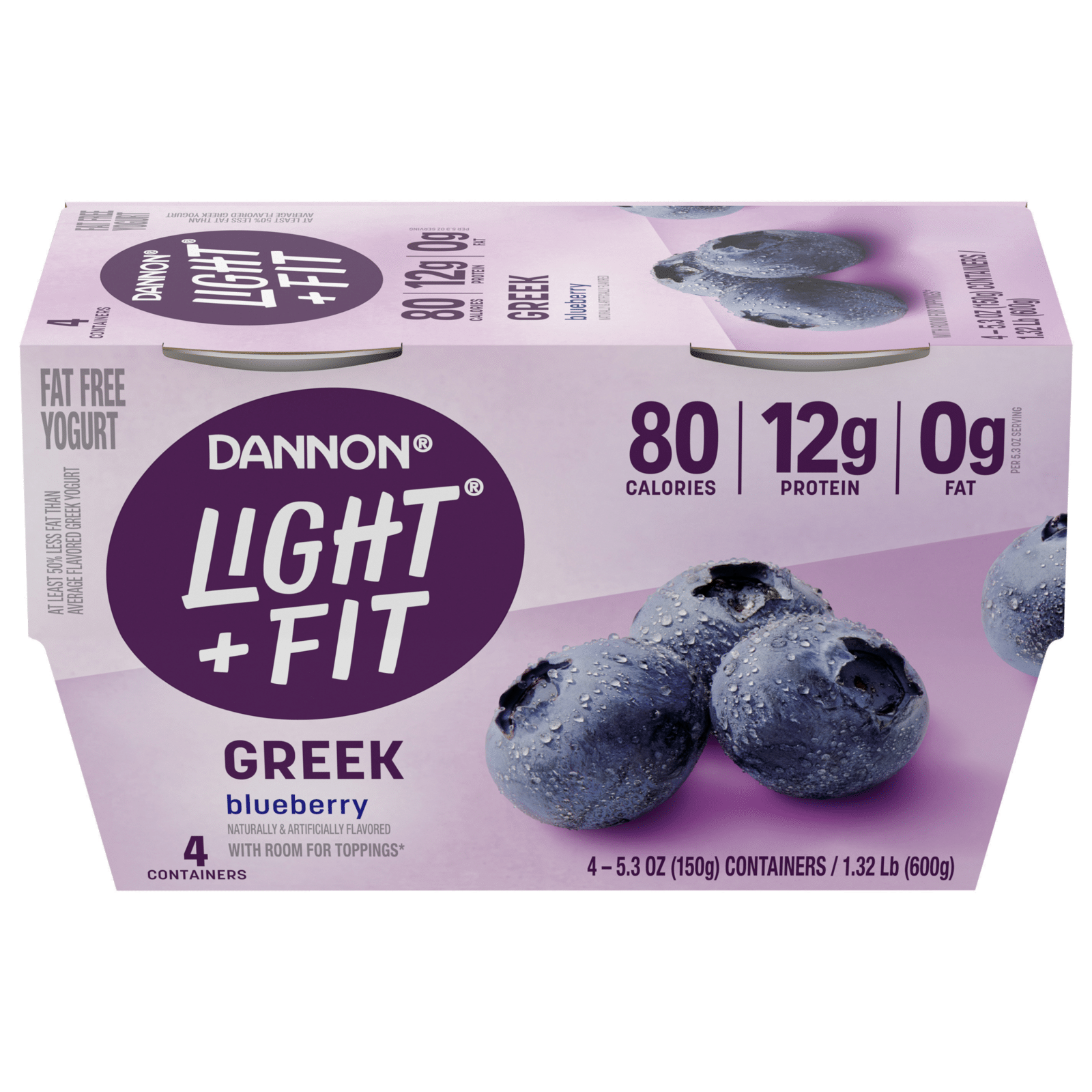 Dannon Light & Fit Nonfat Greek Yogurt Blueberry
