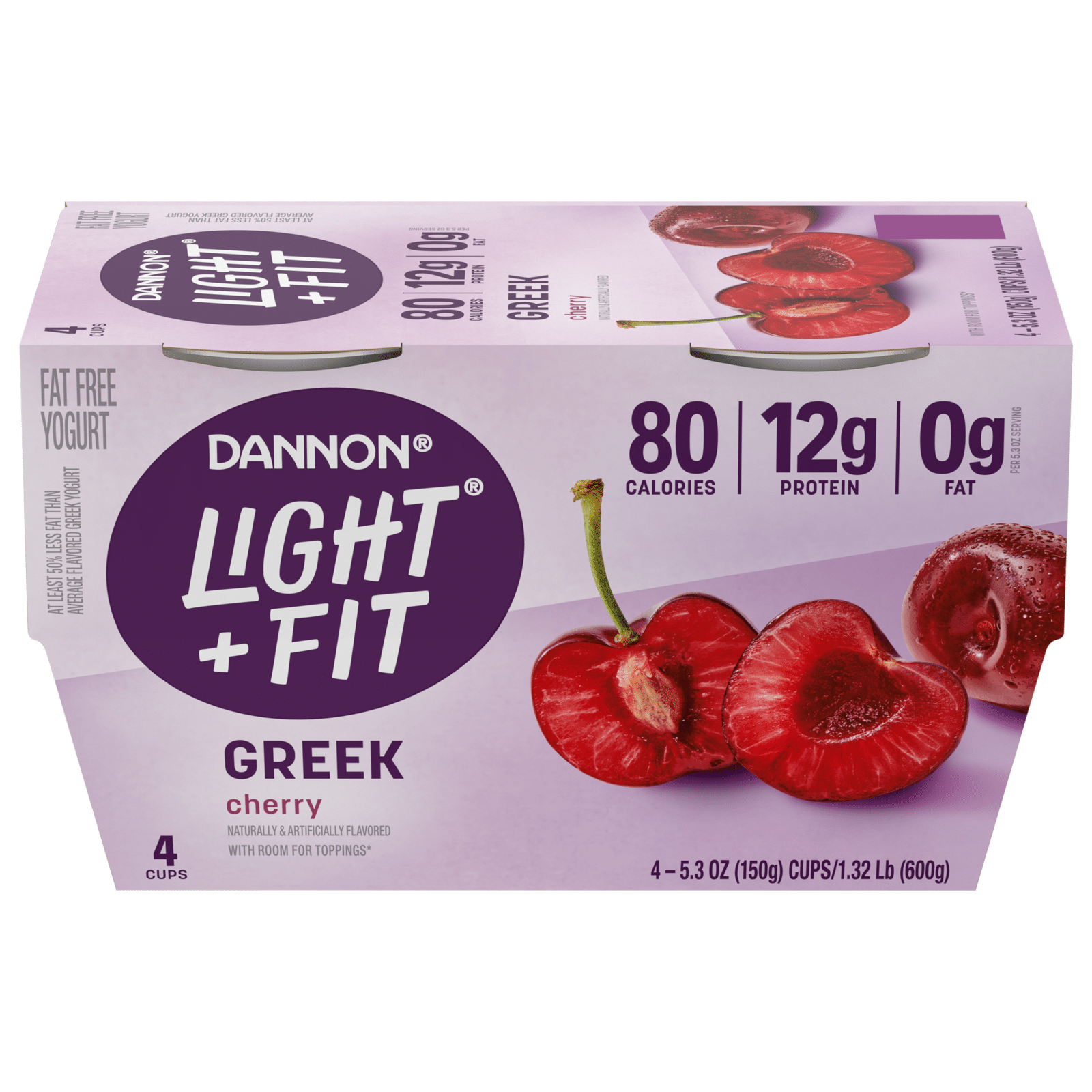 Dannon Light & Fit Greek Fat Free Yogurt Cherry