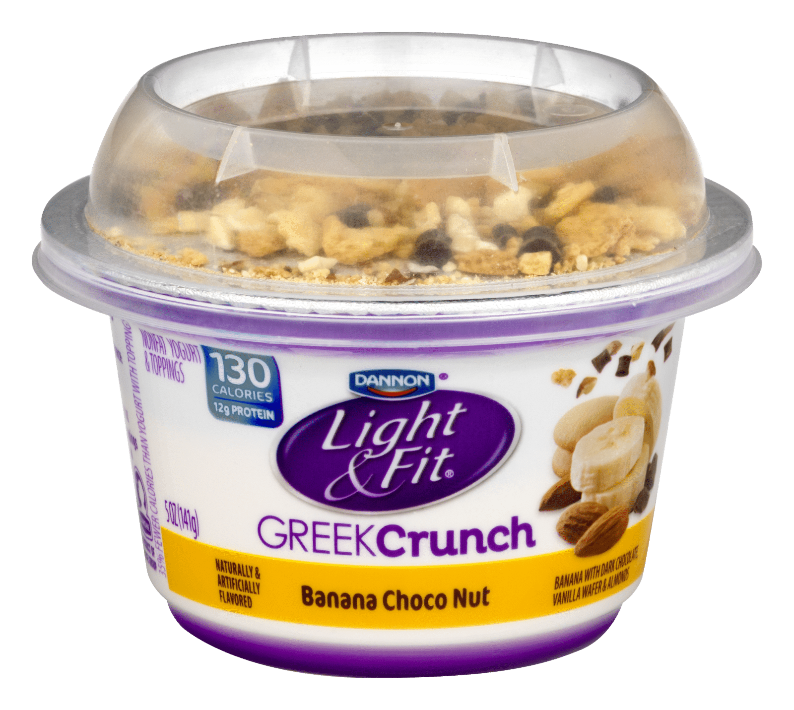 Dannon Light & Fit Yogurt Greek Crunch Nonfat Banana Choco Nut
